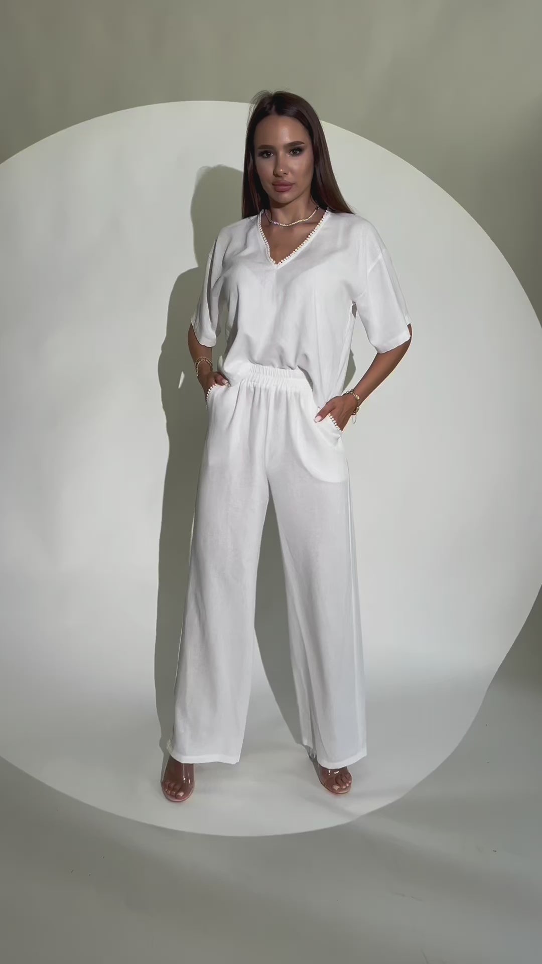 Linen Set White – Ina Store